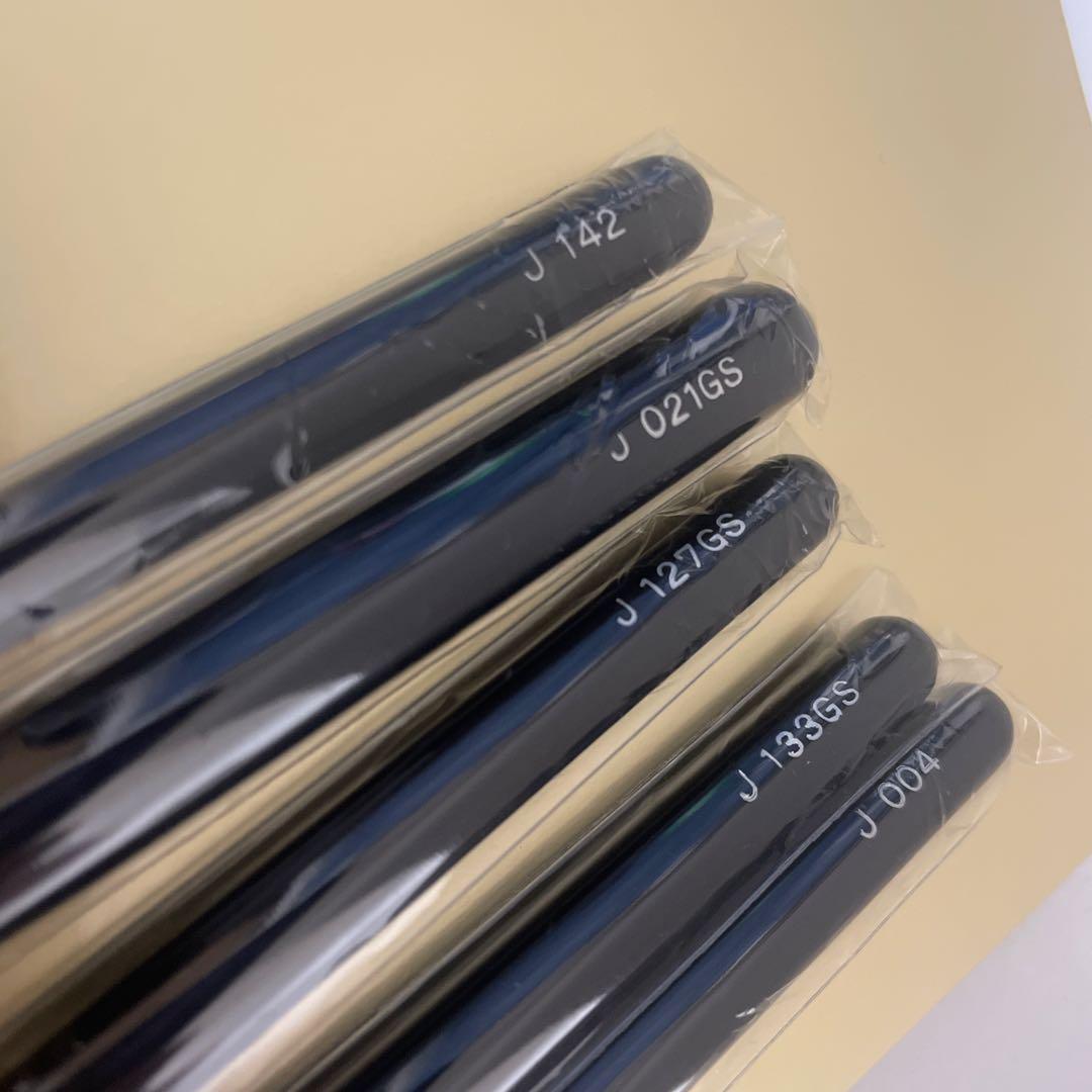 白鳳堂　熊野筆　アイシャドウブラシ　山羊　5本セット