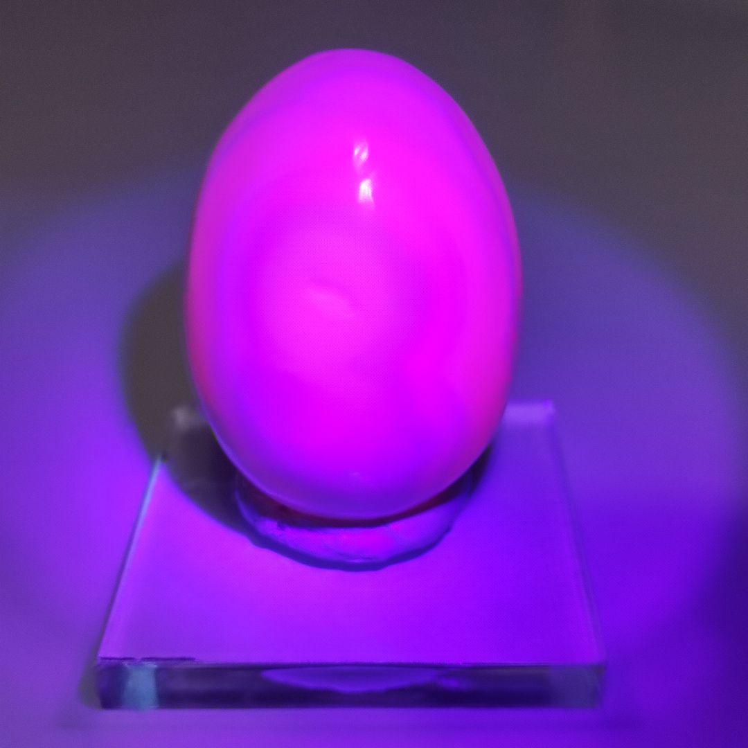 パワーストーン　天然石　ピンクカルサイト　エッグ型　96g　No.259