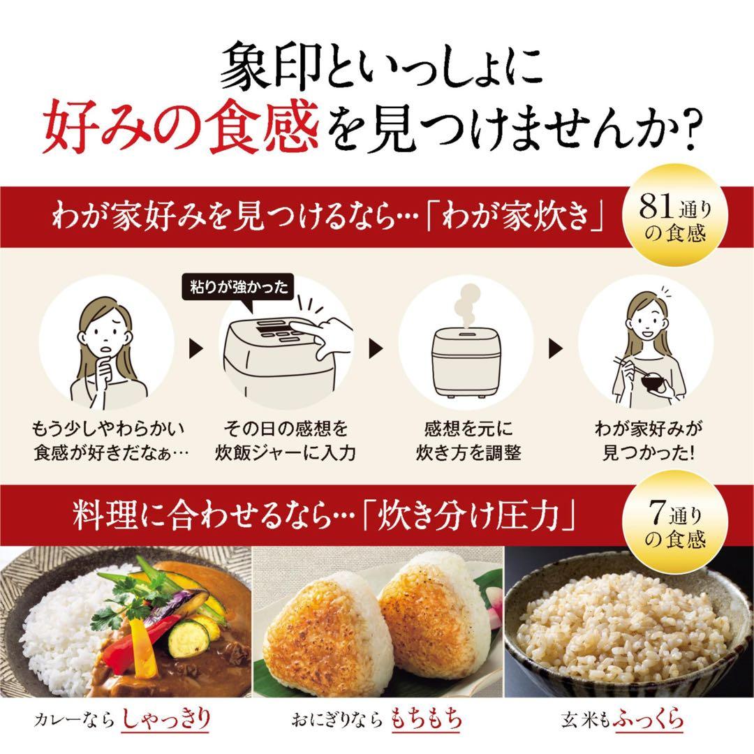 ⭐︎象印⭐︎NW-PV10型　圧力IH炊飯器 5.5合 炎舞炊き