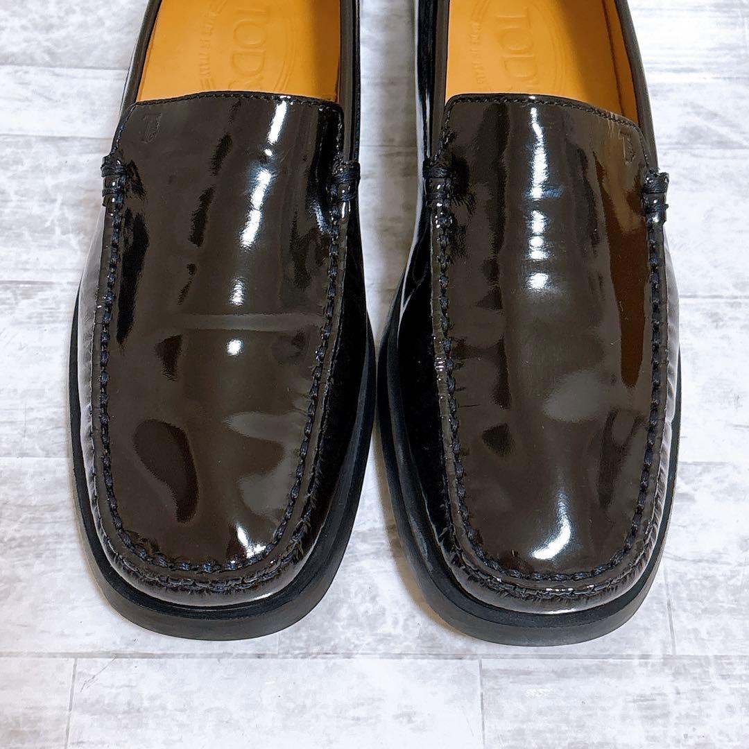 極美品✨TODS トッズ ゴンミーニ パテントレザー ローファー 箱付 25cm