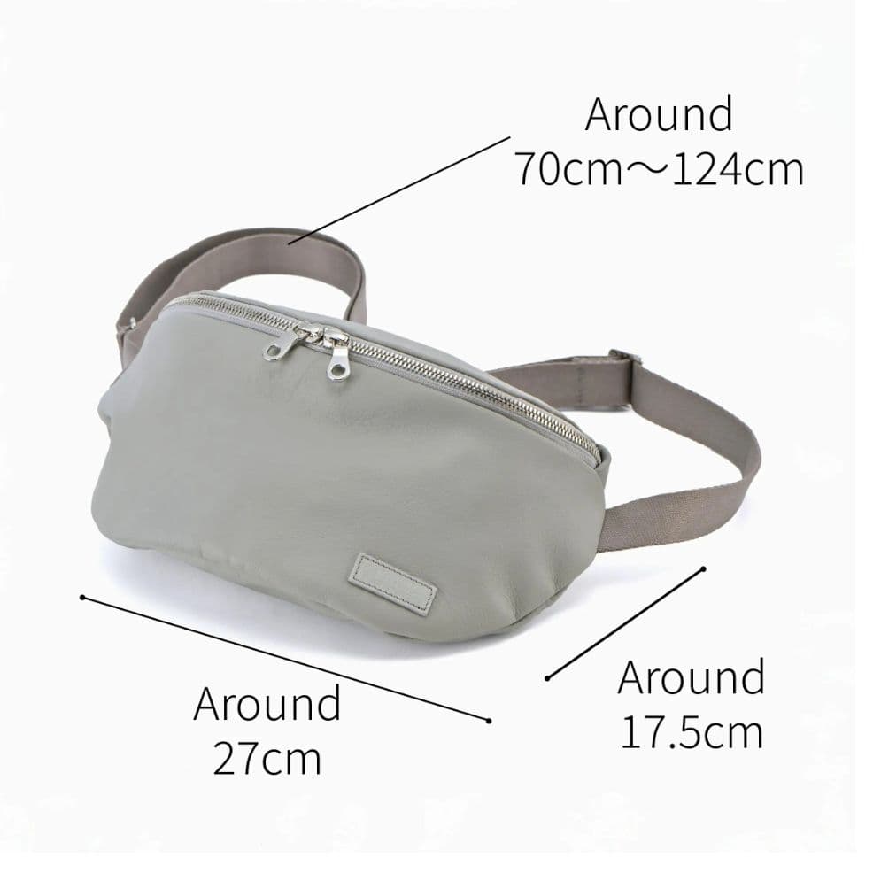 カワニシカバン　cobii（コビー） 撥水レザー ボディバッグ　ブラック