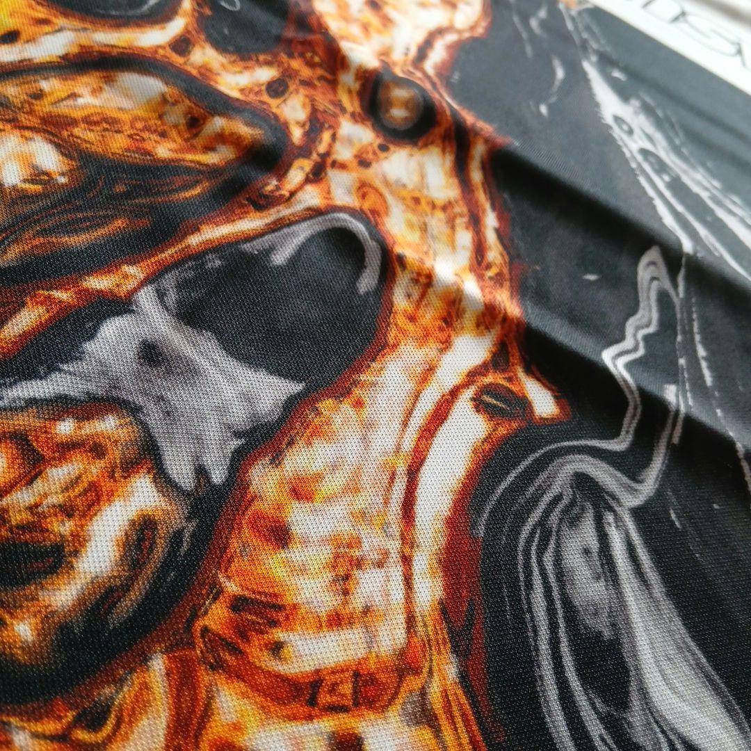 ボウリングウェア　ブランズウィック　ブラック　サイズM　マーブル　ハーフジップ