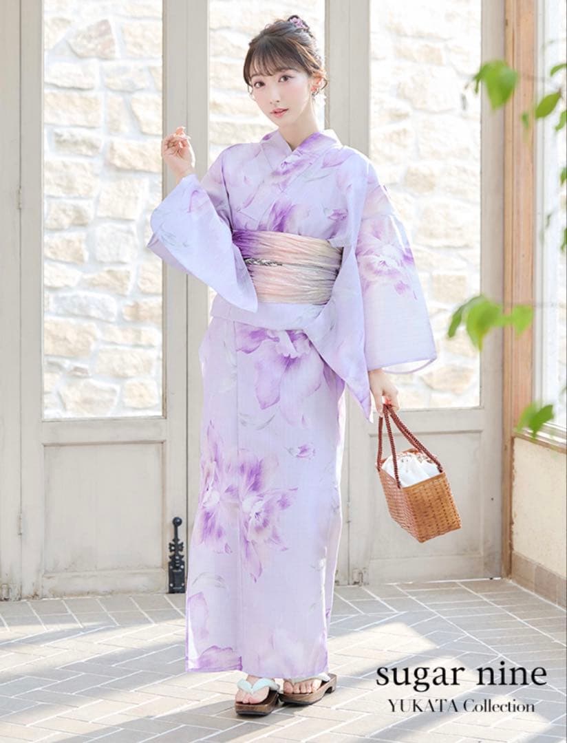 Sugar シュガー グラデーション浴衣【3点セット 浴衣/帯/下駄】