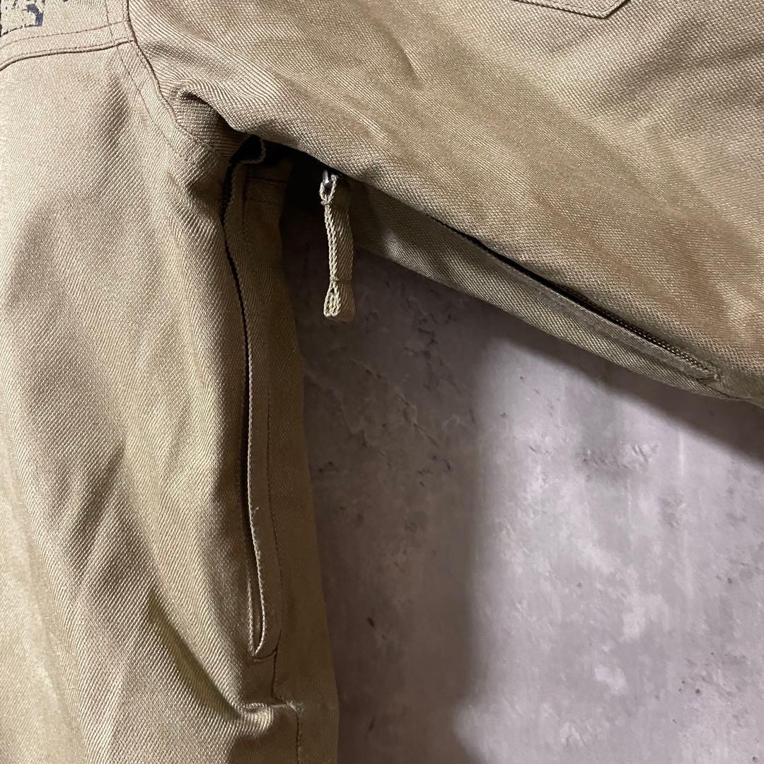 Burtonバートンスキーウェアスノーボードジャケットパーカーベージュ黒ブラック