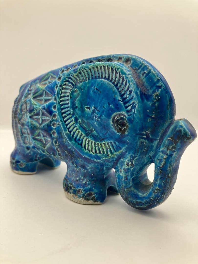 Bitossi Flavia　象のオブジェ　イタリア　ビトッシフラビア　Y