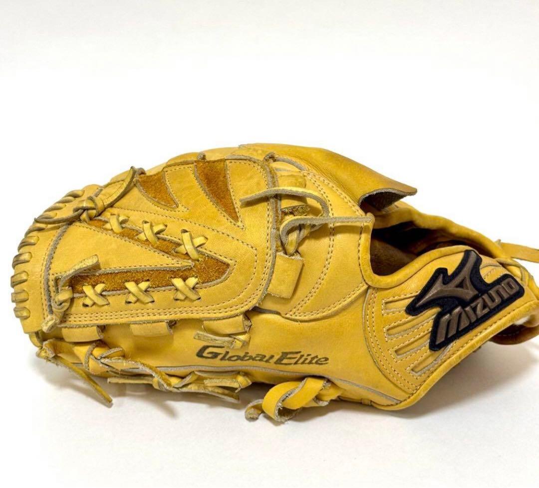 Global Elite 硬式グローブ イエロー　左