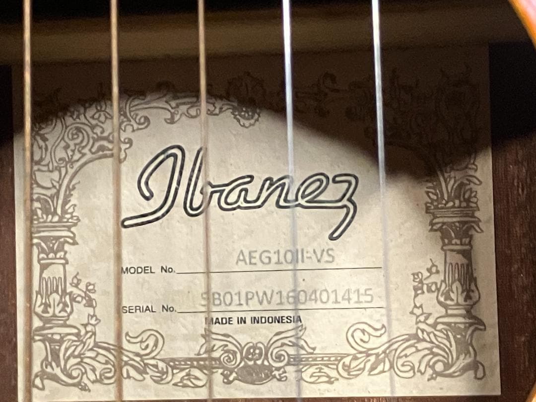 IBANEZ AEG10 ii-VS エレアコ 小ぶり 入門に 手の小さい人に