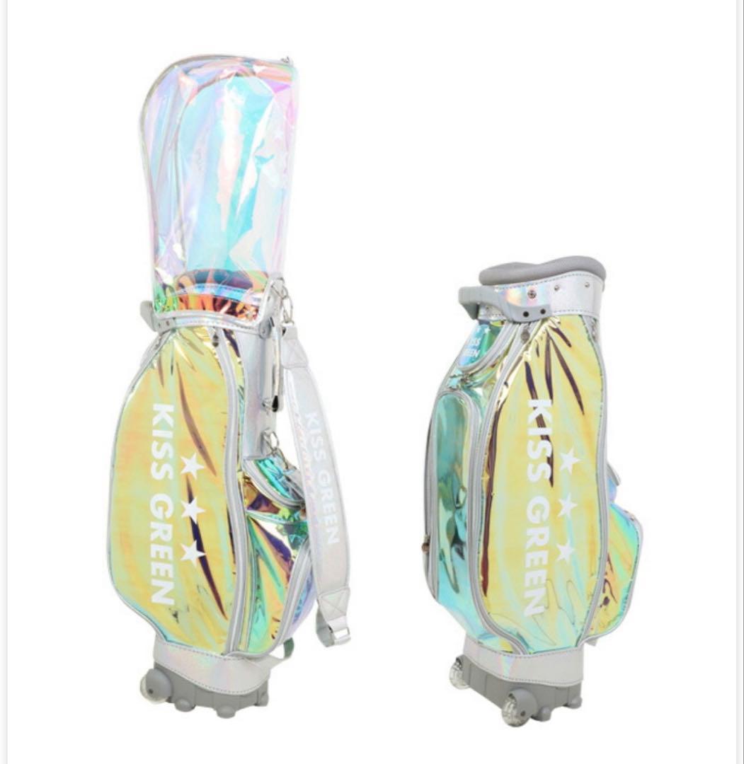 値下げ 新品　キスオンザグリーン キャディバッグ キャスター付き ゴルフ