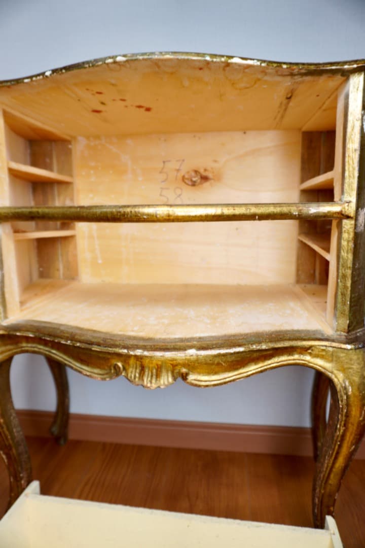 フランスアンティーク サイドチェスト 猫脚 シノワズリ