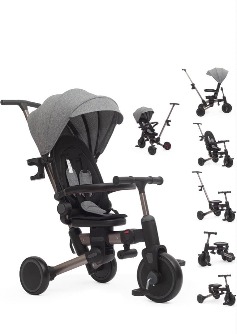 ピンク 三輪車 360度回転シート