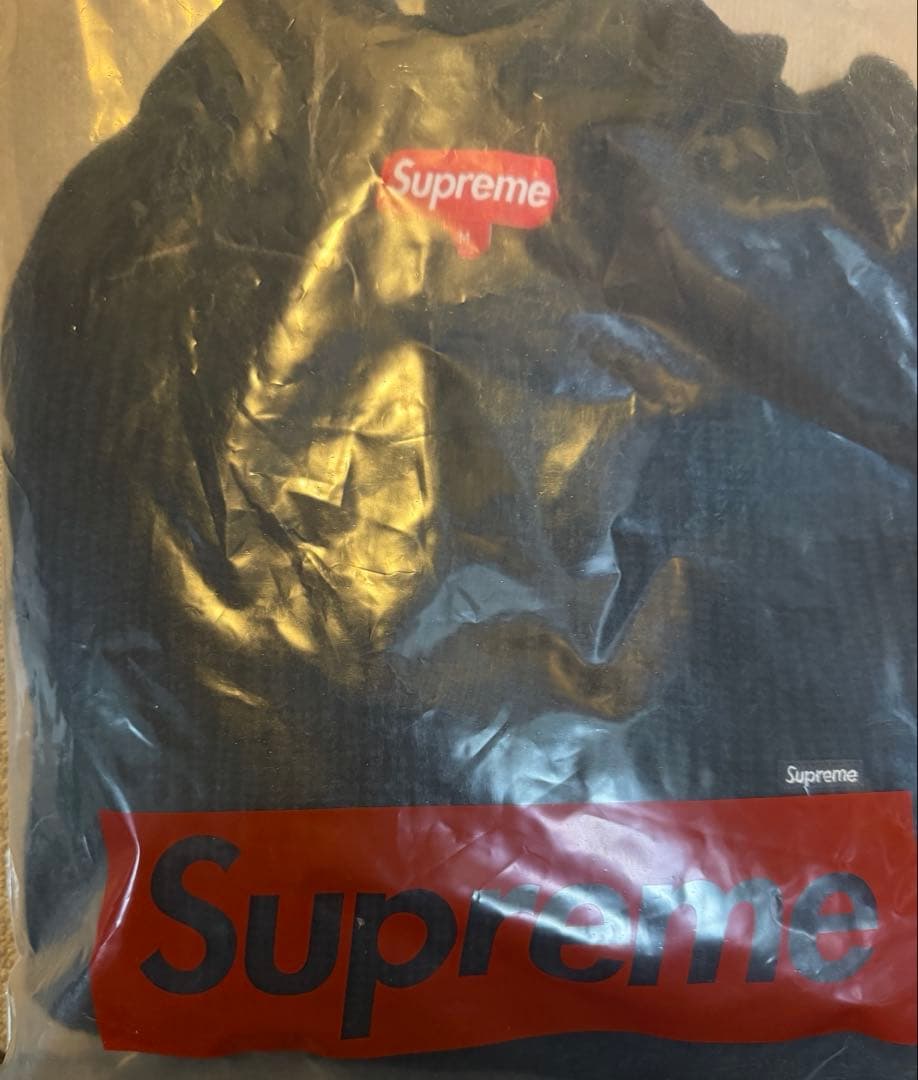 Supreme Small Box Polo Sweater ブラック　M