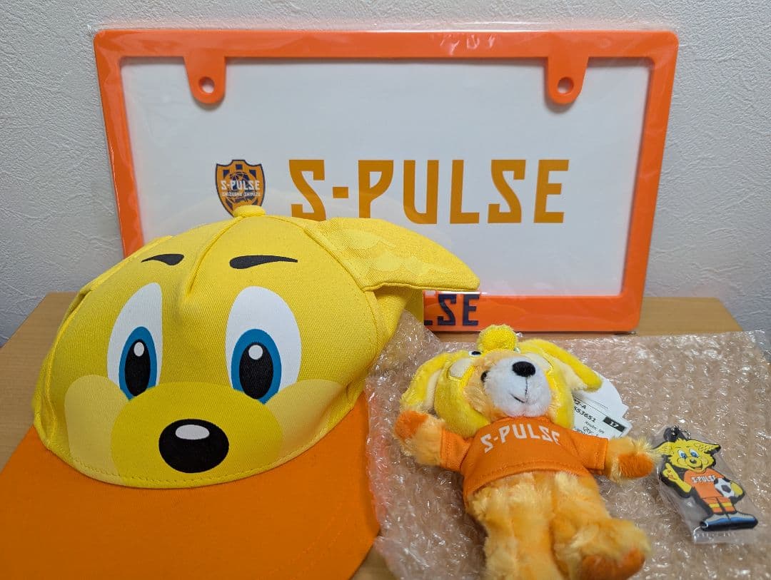 清水エスパルス パルちゃんぬいぐるみ ナンバープレートフレーム キーホルダー帽子