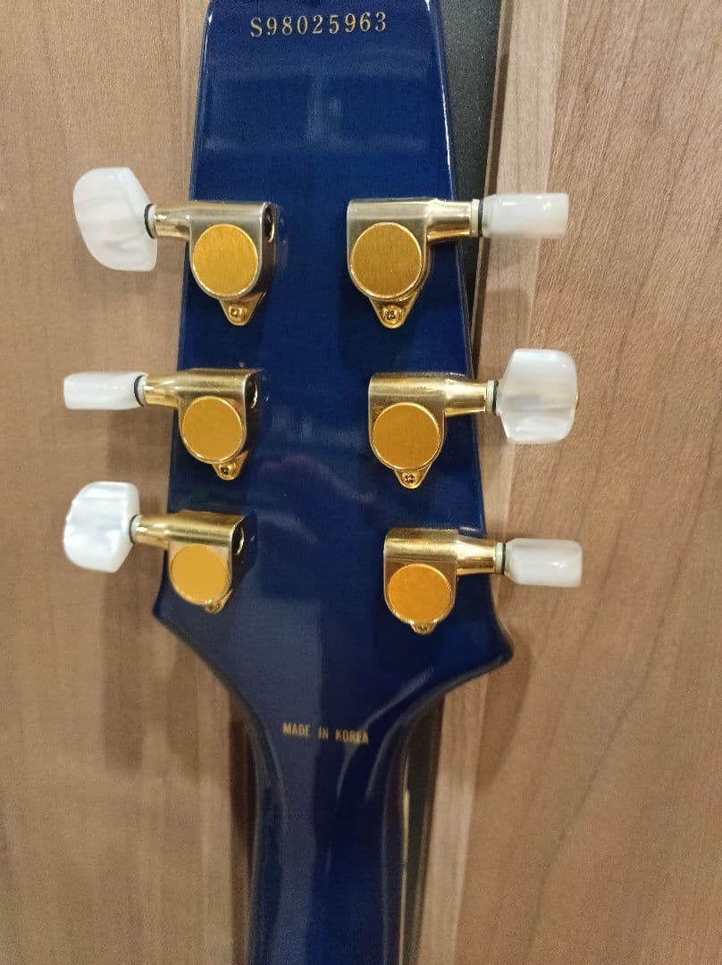 Aria Pro Ⅱ PE-DLX　ブルー　エレキギター 美品