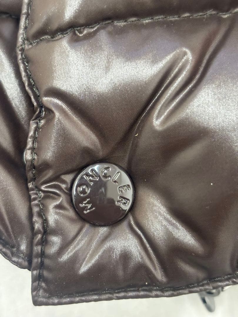 【美品】モンクレール ダウンベスト 正規品 茶系 ブラウン Sサイズ