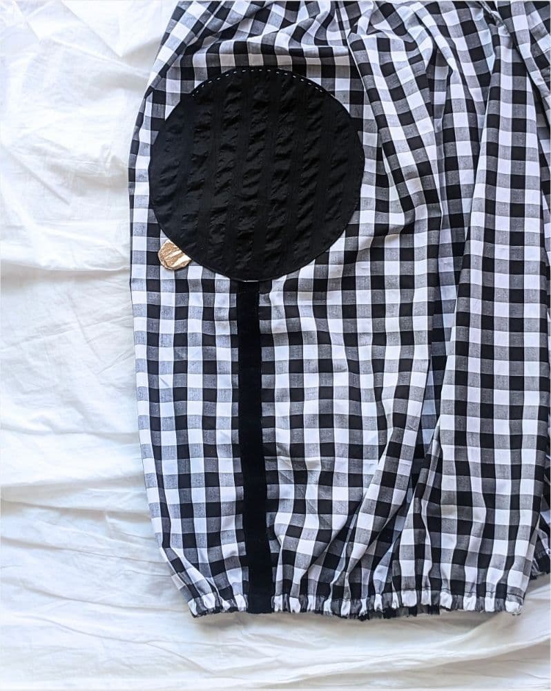 【リバティポケット】バルーンキュロット ギンガムチェック ゆったり ハンドメイド