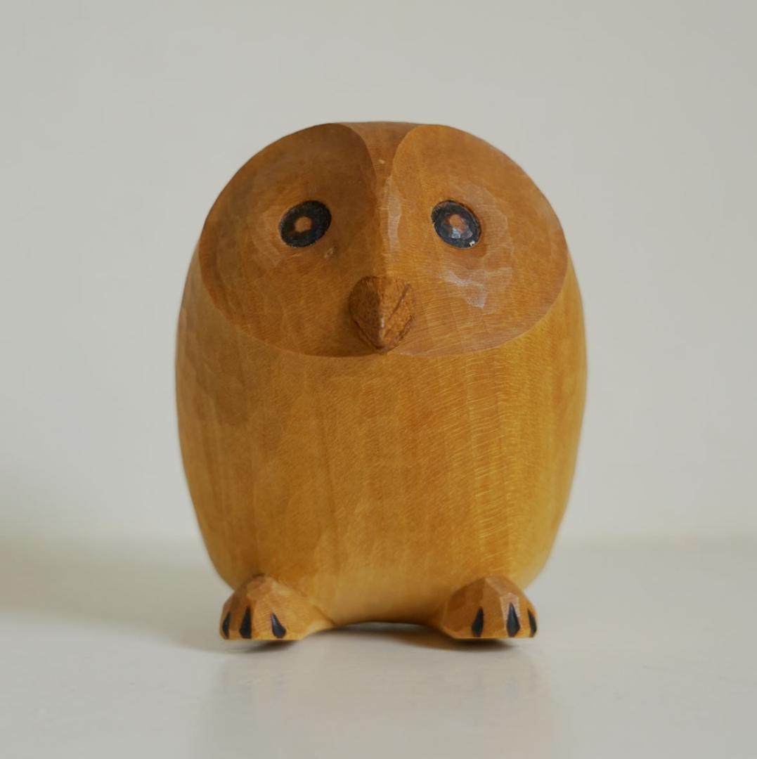 【ういるぴい工房】ゆらりんこ　ふくろう　クラフト