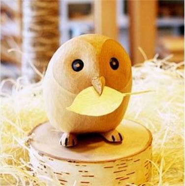 【ういるぴい工房】ゆらりんこ　ふくろう　クラフト