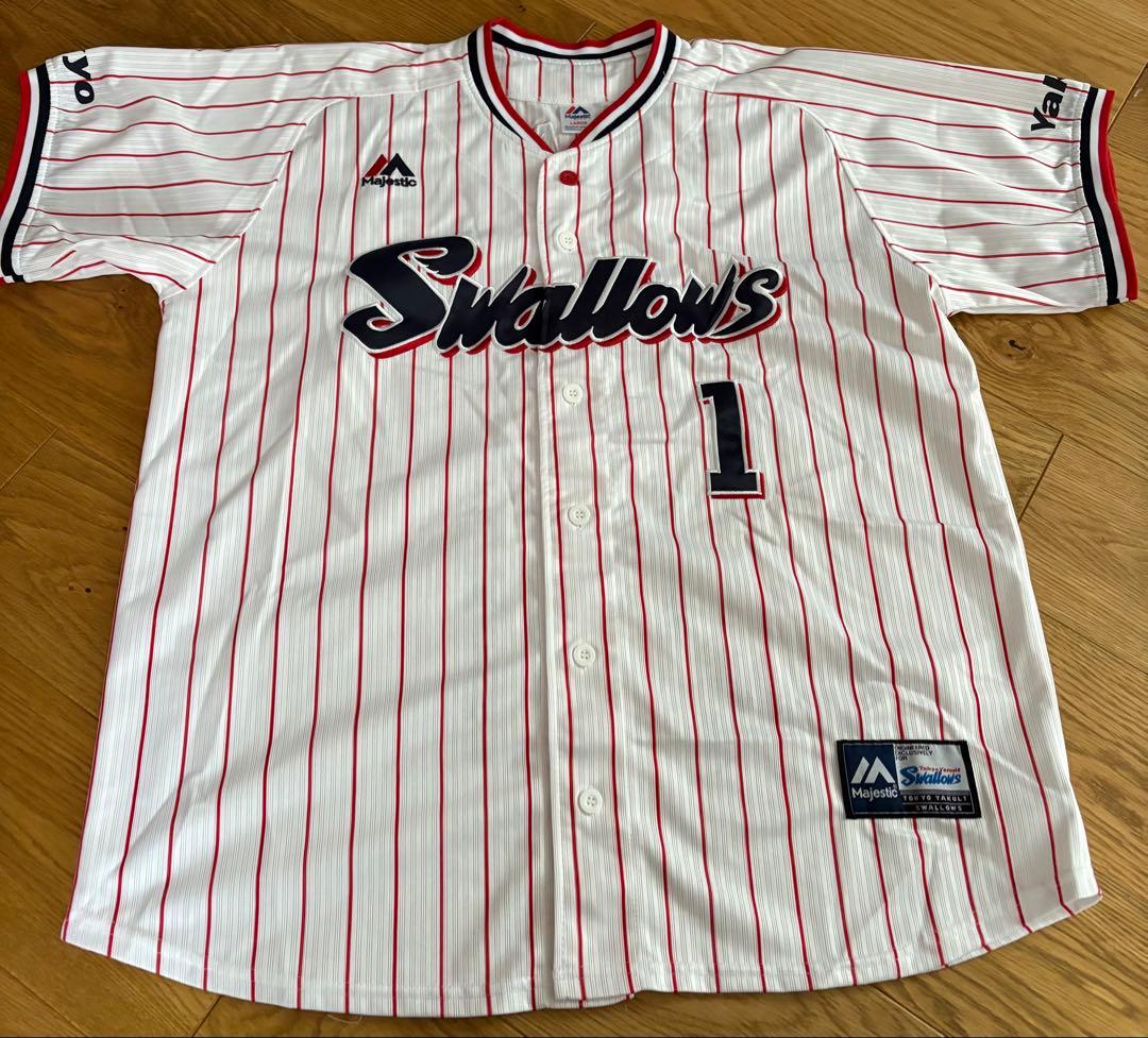 【美品】山田哲人　レプリカユニフォーム　ホーム　サイズL