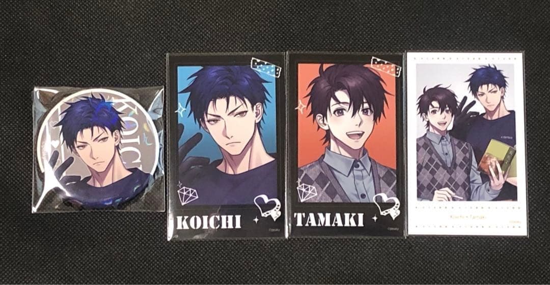 ラスト1 灰色のアルカディア 灰アル チェキ風 ブロマイド 缶バッジ 珠生 亨一