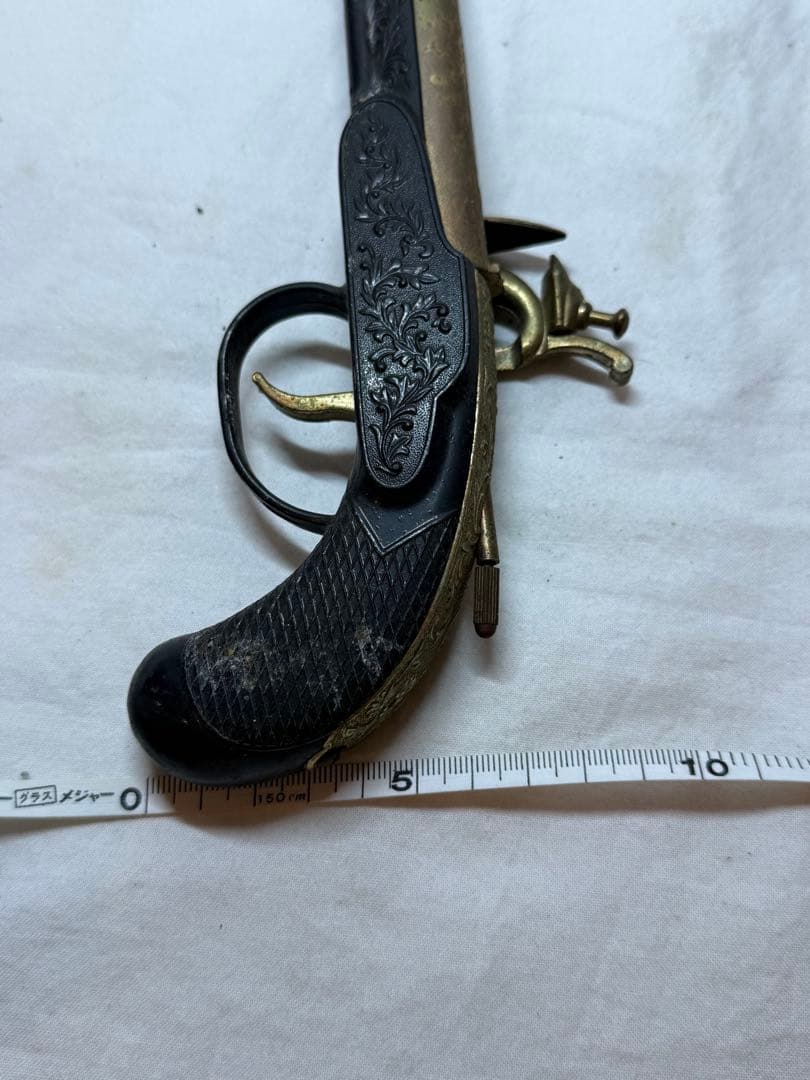 西郷隆盛像 置物 昭和レトロ 火縄銃 モデルガン 置物