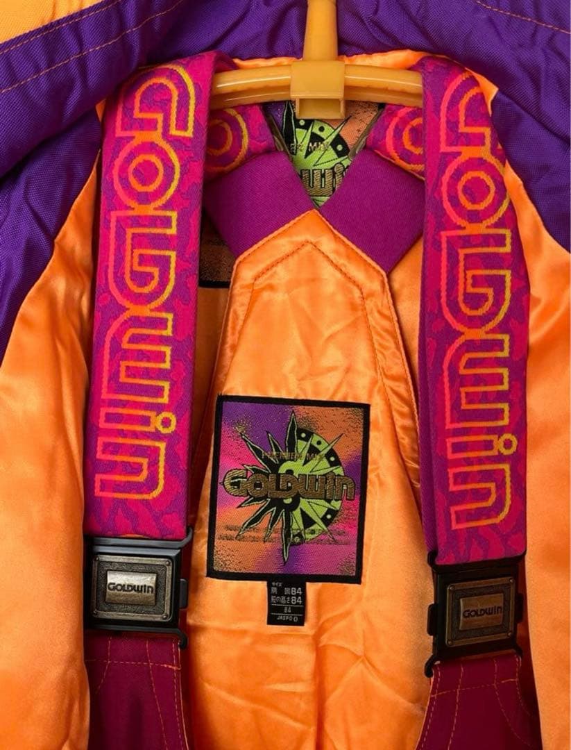 【未使用】GOLDWIN スキーウェア 紫ピンクオレンジ 90’sレア