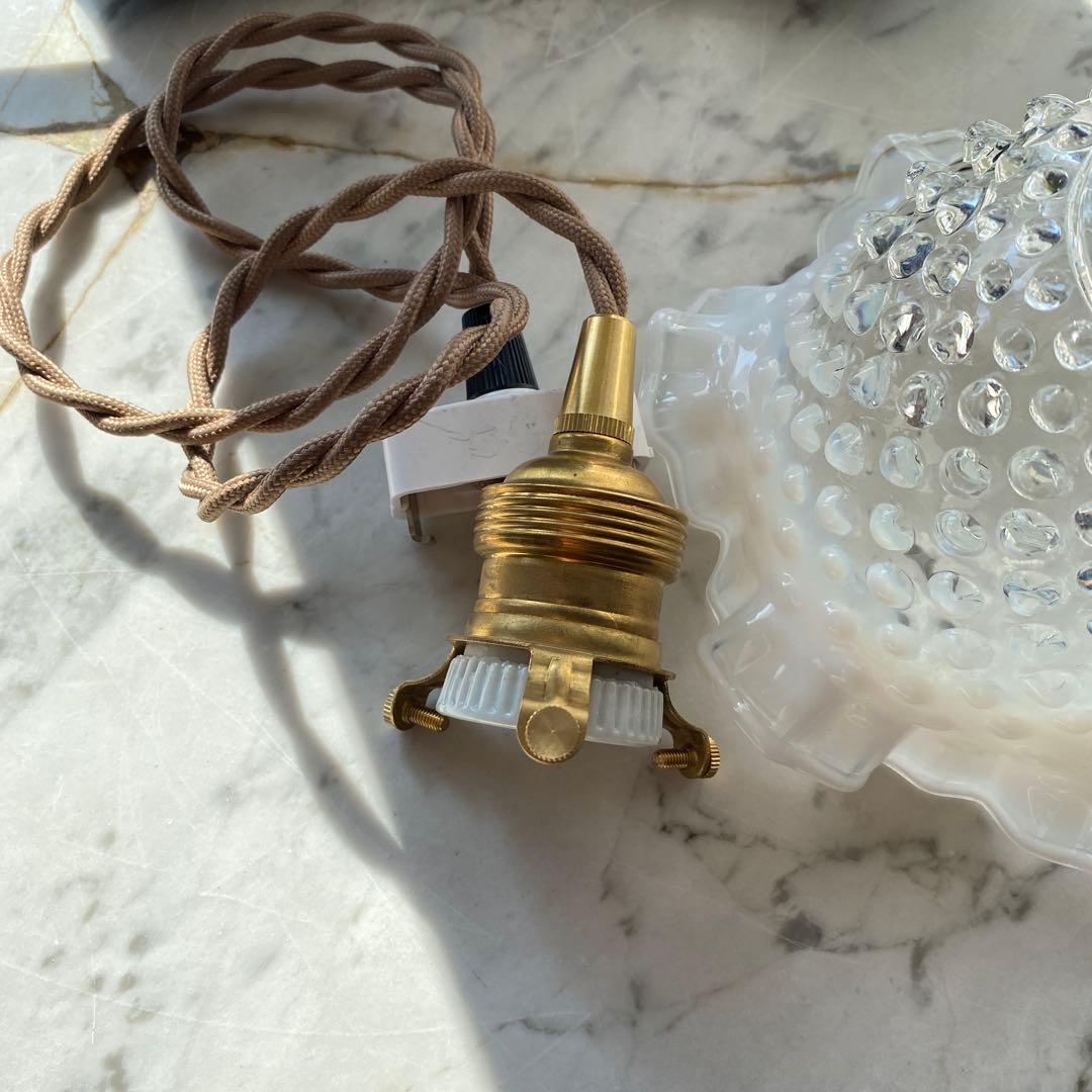 オールドフェントン　オパールセント　ホブネイル　　ガラスシェード