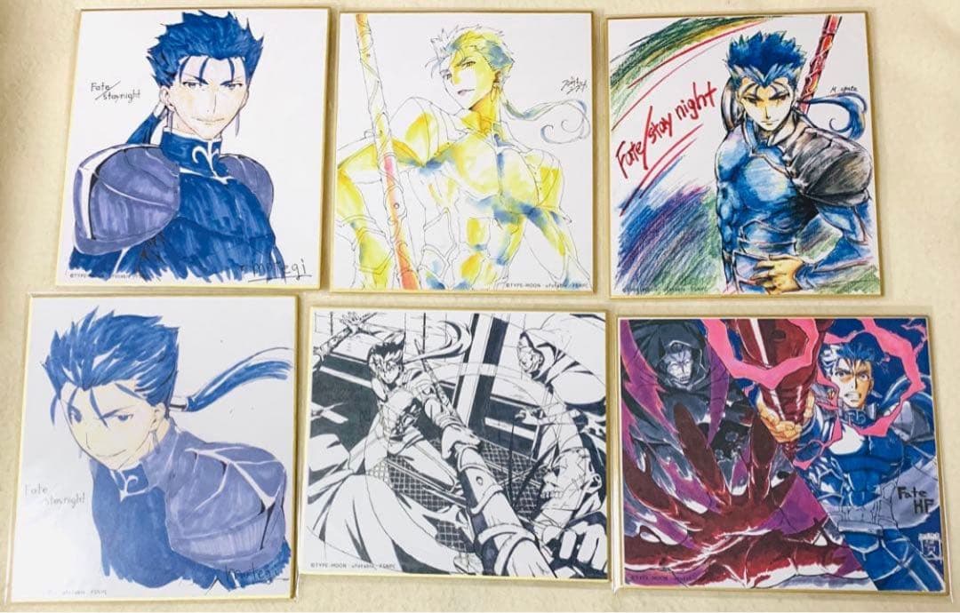 fate ubw HF ランサー クーフーリン ランダム複製ミニ色紙