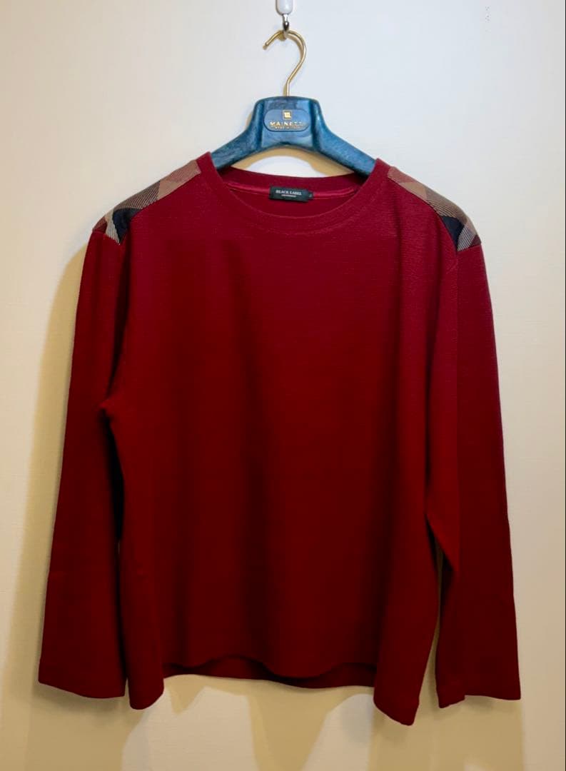 BLACK LABEL CRESTBRIDGE ニット カットソー バーガンディ