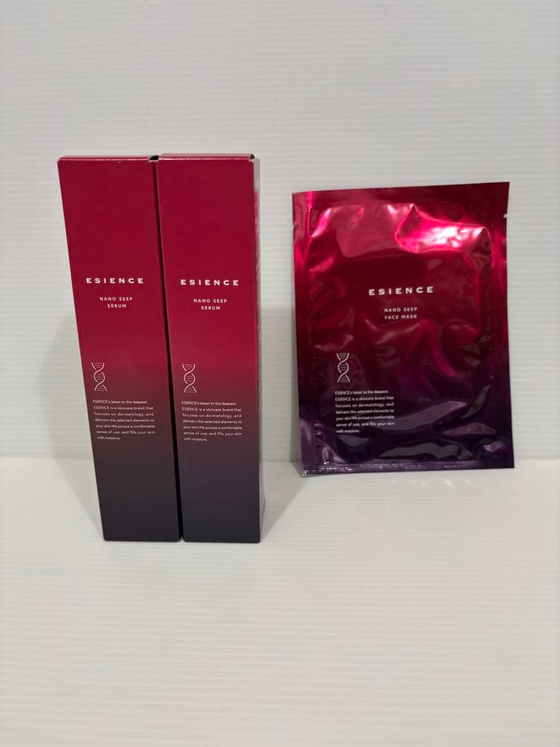 ESIENCE ナノシーブ美容液 55g 2本+ フェイスマスク1枚