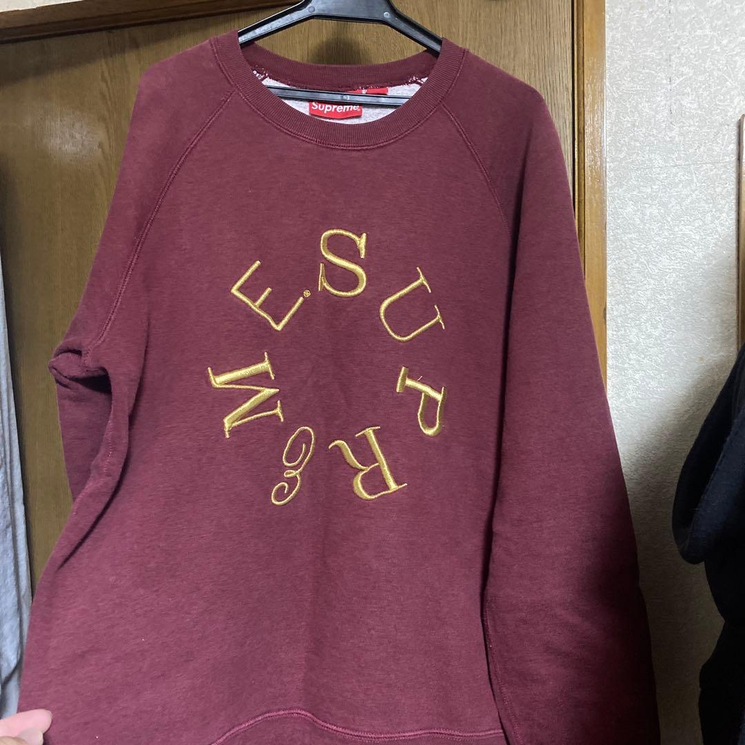 Supreme バーガンディ トレーナー Medium