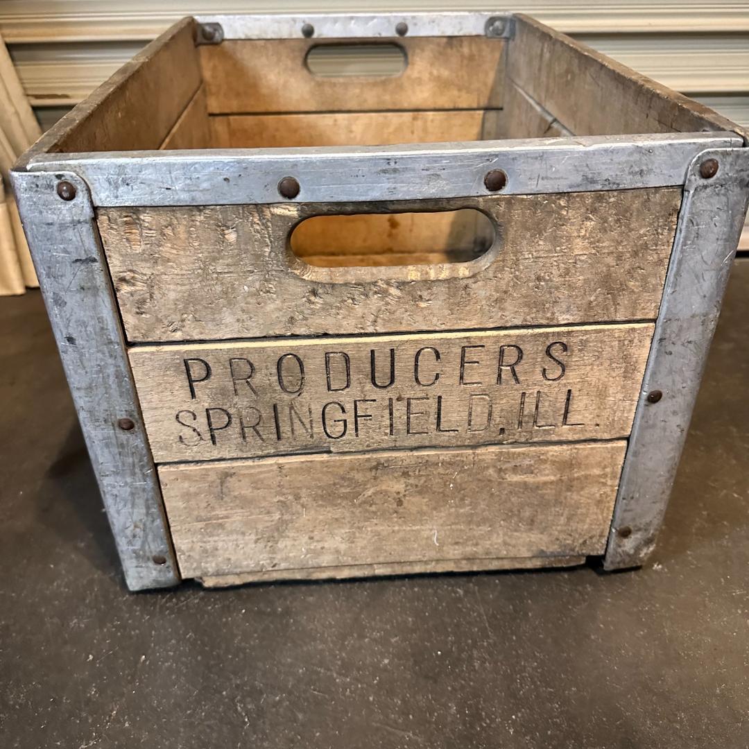 PRODUCERS SPRINGFIELED.ILL ヴィンテージ木箱