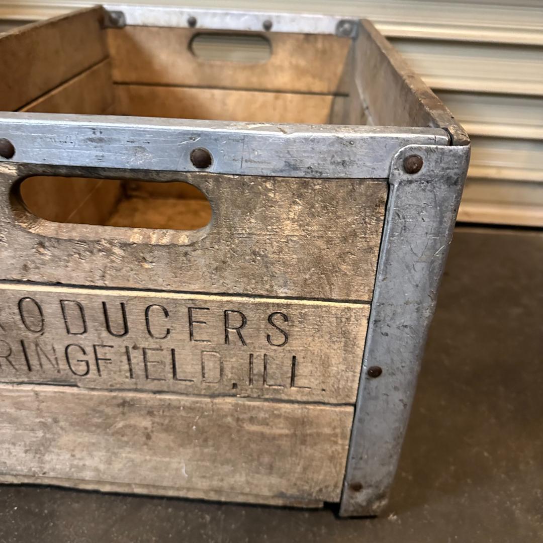 PRODUCERS SPRINGFIELED.ILL ヴィンテージ木箱