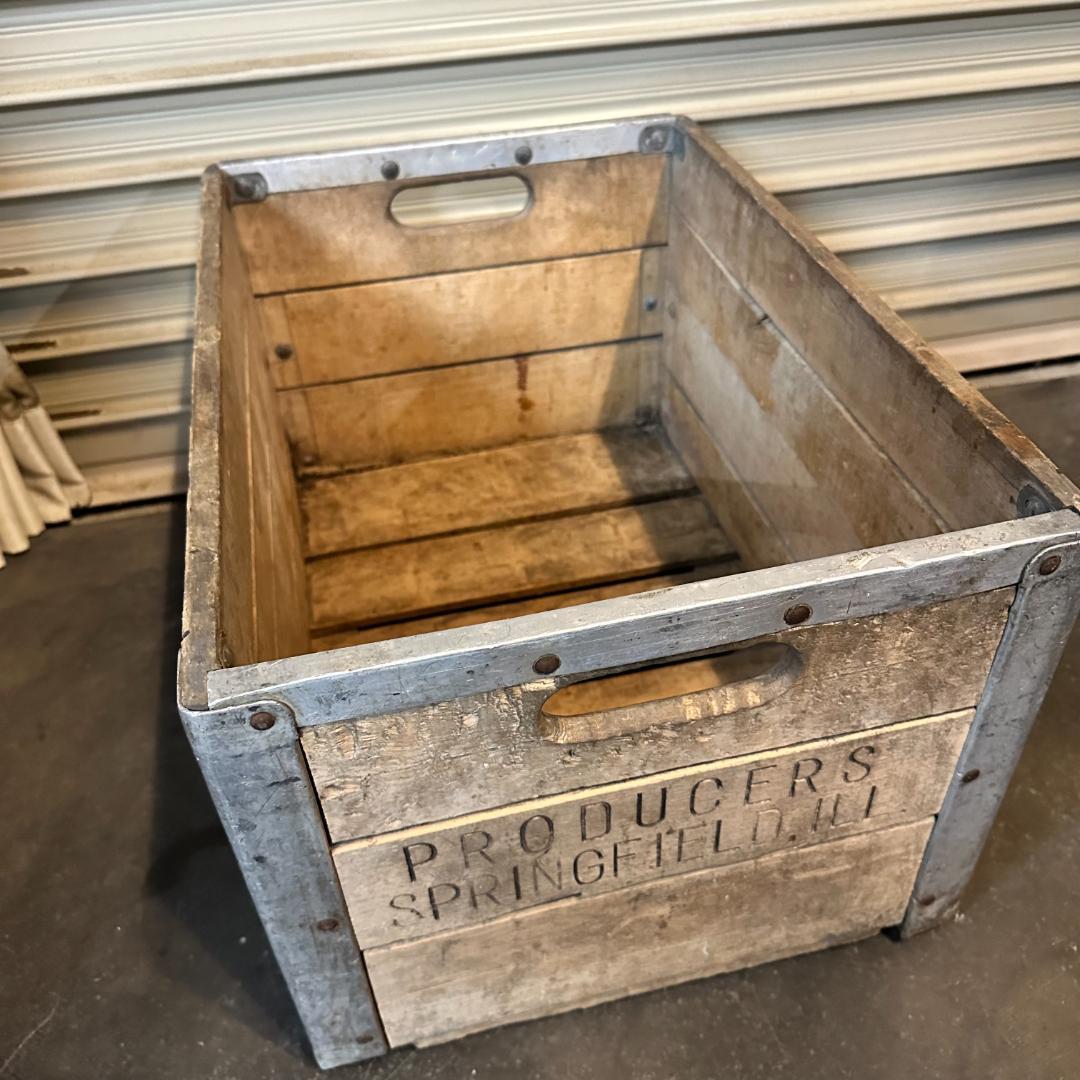 PRODUCERS SPRINGFIELED.ILL ヴィンテージ木箱