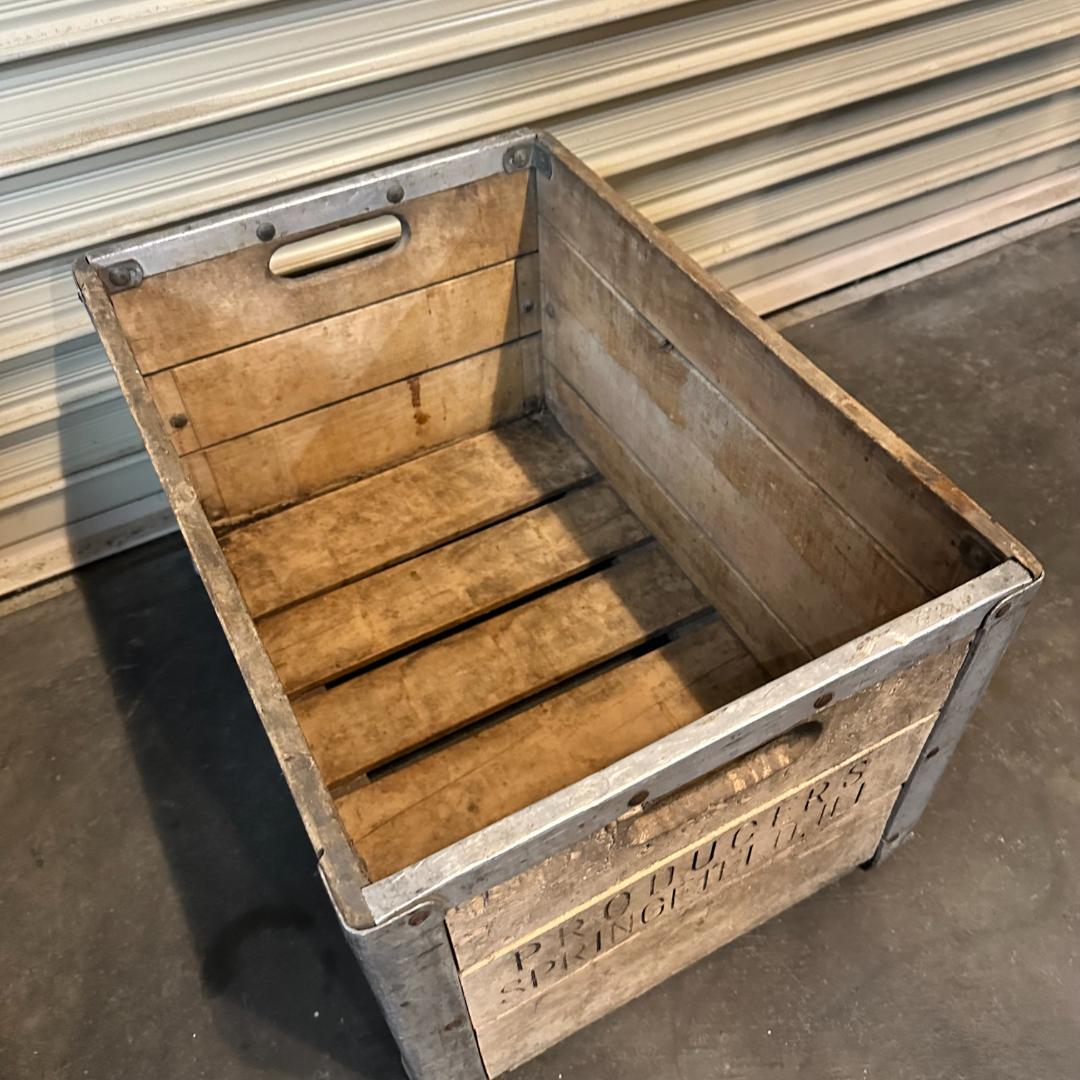 PRODUCERS SPRINGFIELED.ILL ヴィンテージ木箱