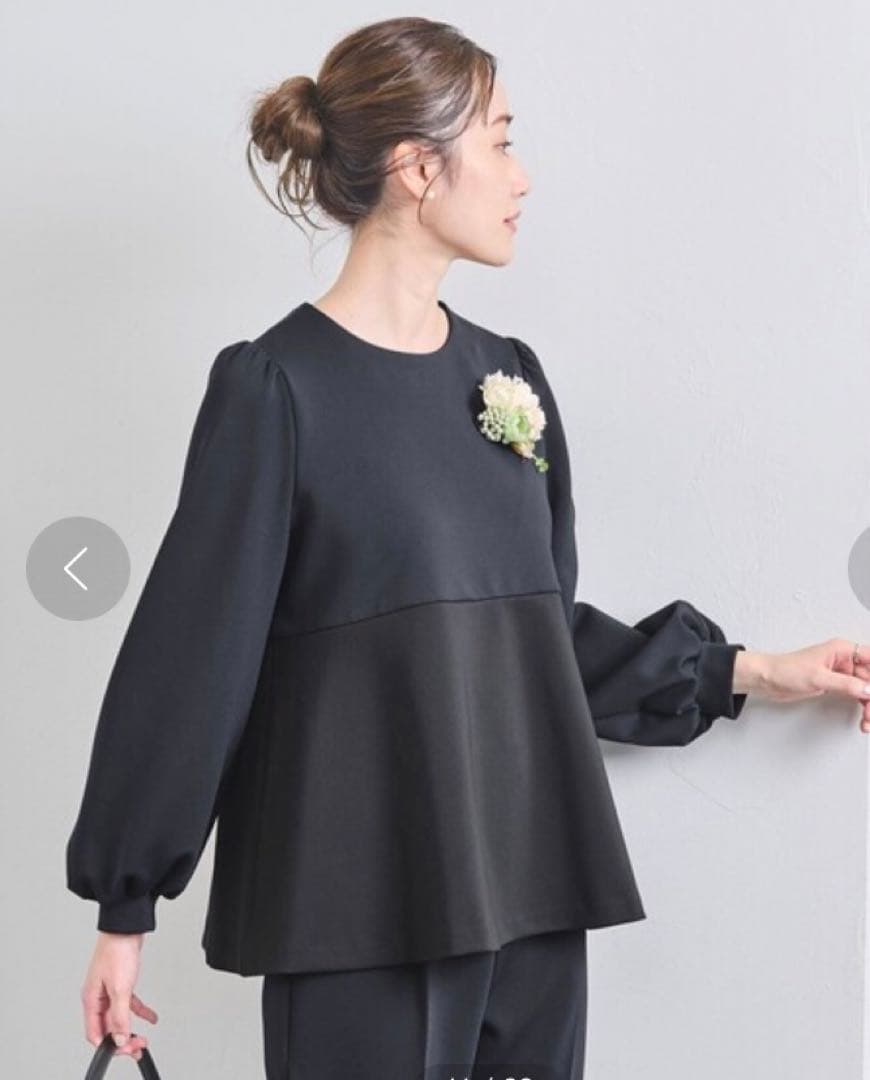 UNITED ARROWS SPONGY ペプラム ブラウス 36