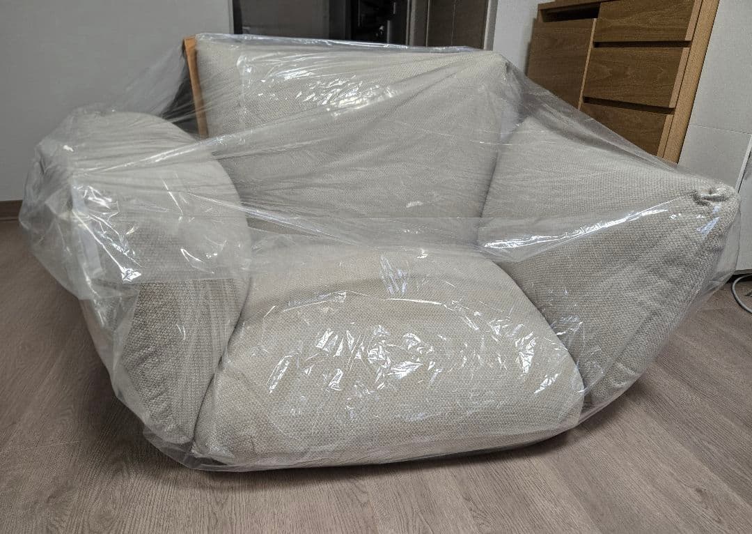 【TAMAさま専用】無印良品 ベージュ 一人用リクライニングソファ