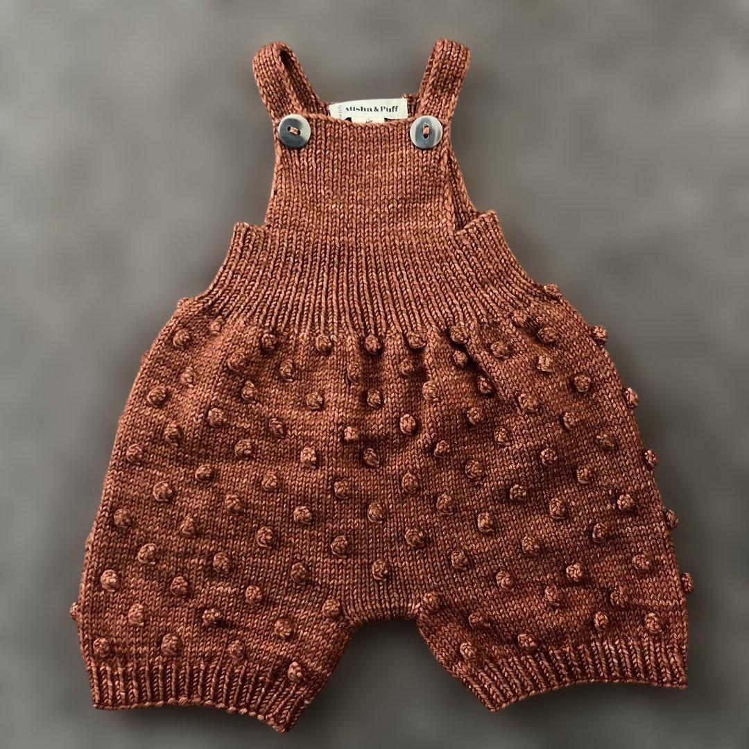 Misha & Puff ブラウン　ポップコーン　オーバーオール 12-18ヶ月