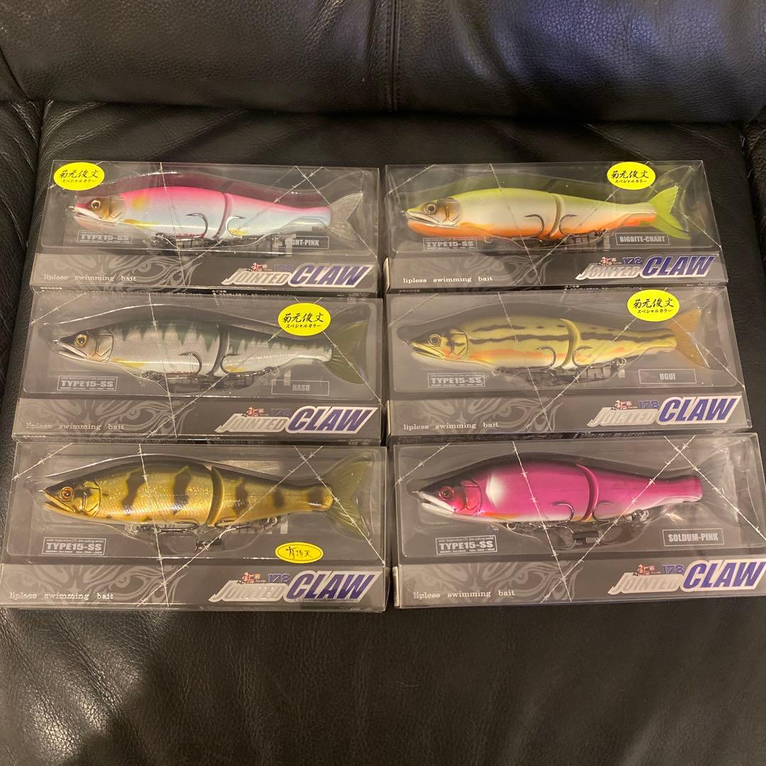 [新品]JOINTED CLAW TYPE15-SS ビッグベイト 6色セット