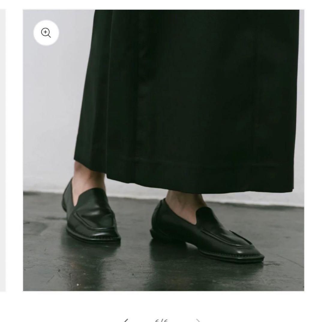 SHISEI シーセイ　SQUARE LOAFERS BLACK