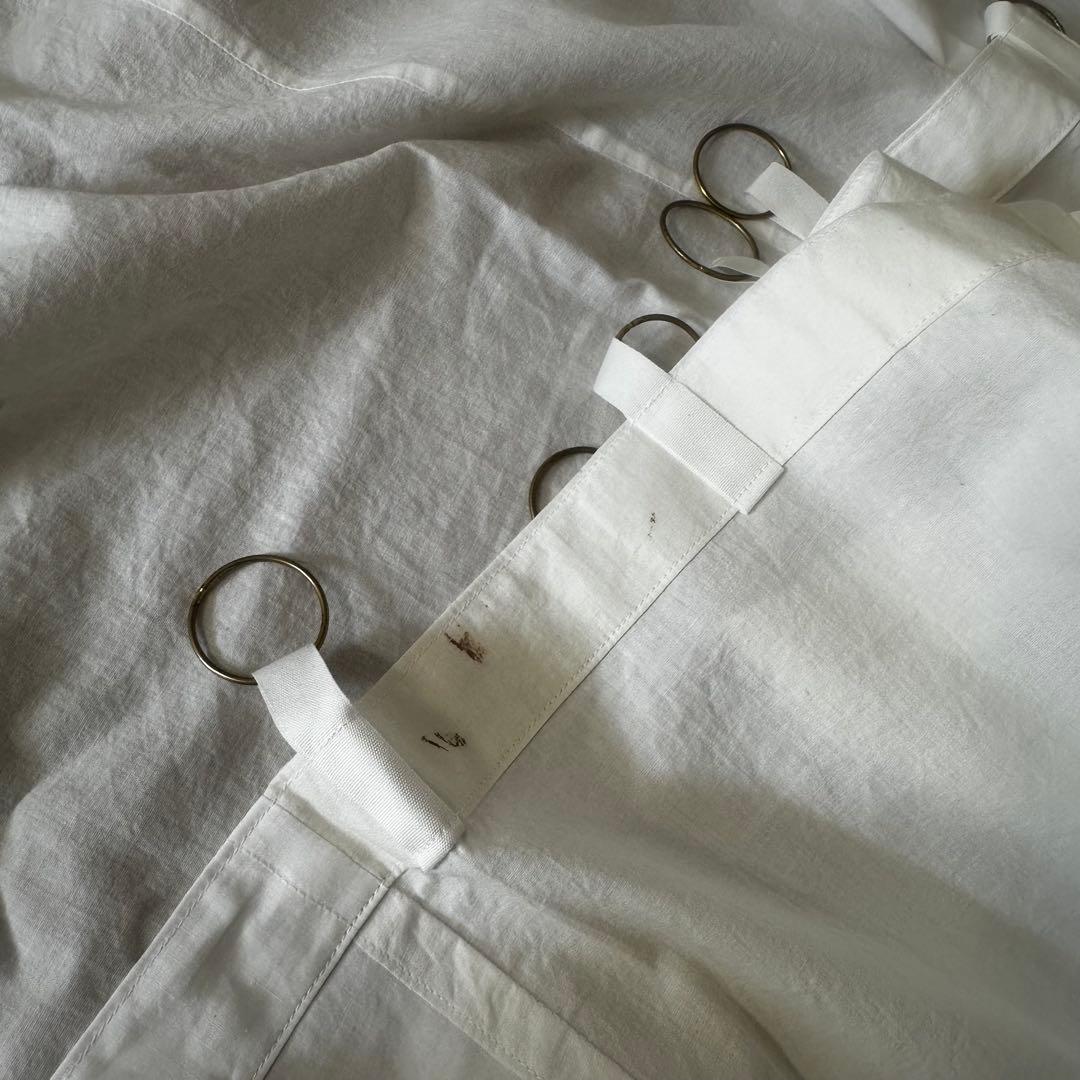 古道具/真鍮リングの大判古布カーテン