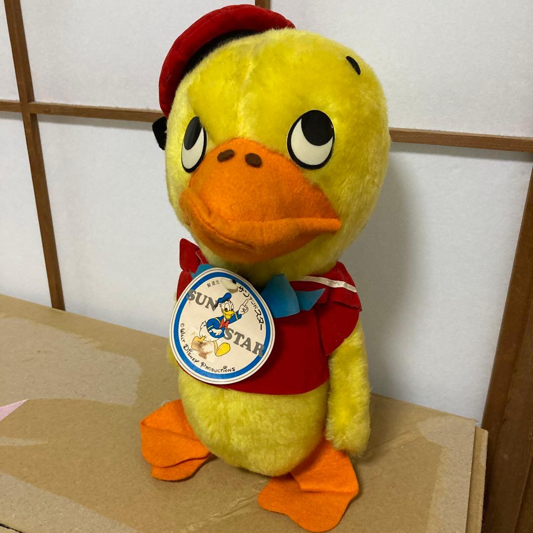 黄色いドナルドダック　ぬいぐるみ　レア