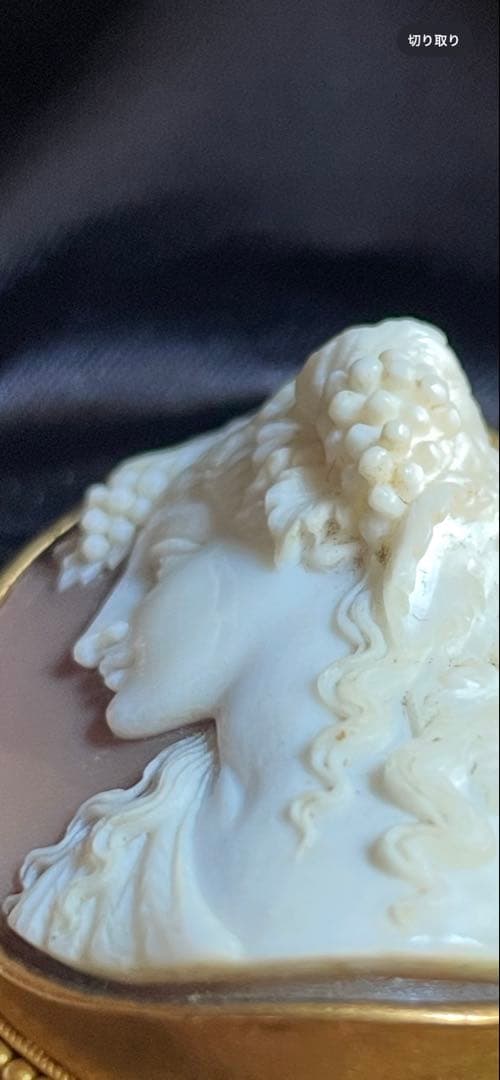 ⬇️【希少】　カメオ ブローチ アンティーク