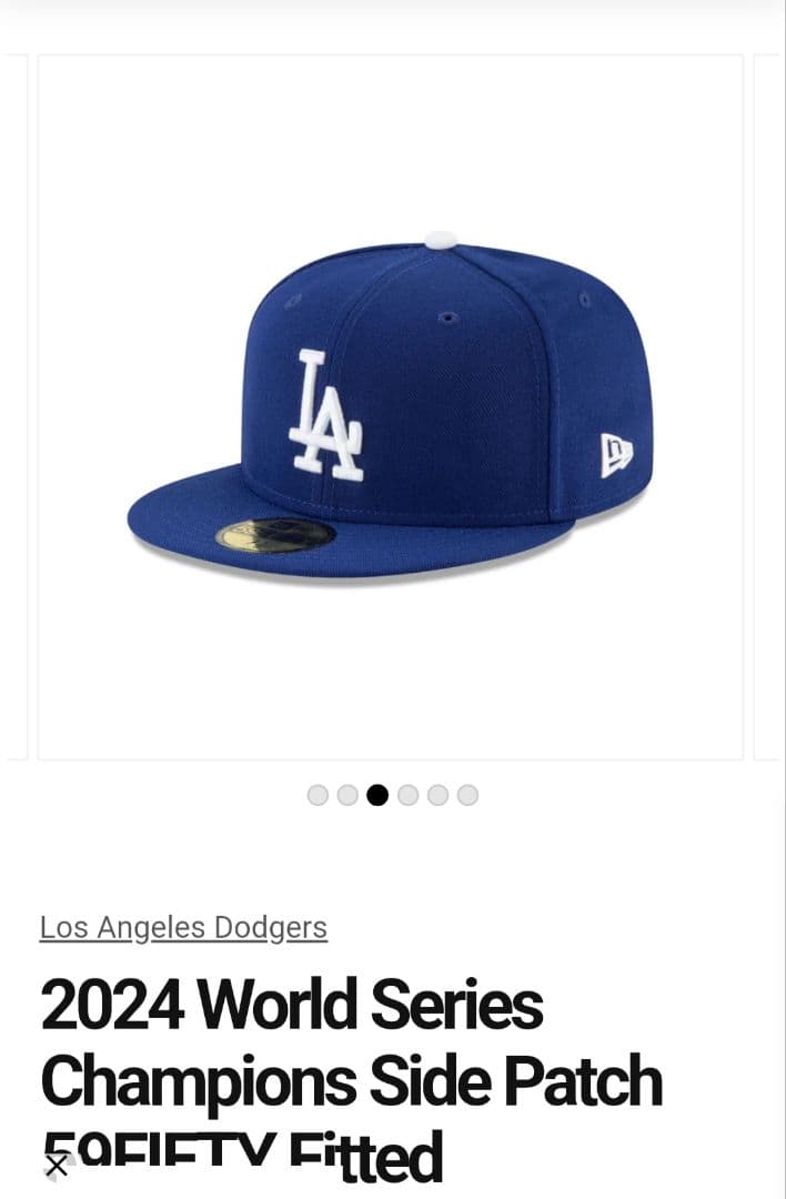 記念グッズ Dodgers Champions Fitted Cap 7 5/8