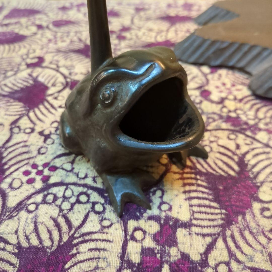 カエル燭台