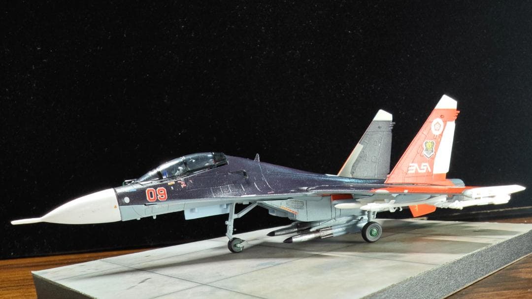 1/144 エースコンバット Su-30 ミハイ仕様 仕上げ改造品 電飾