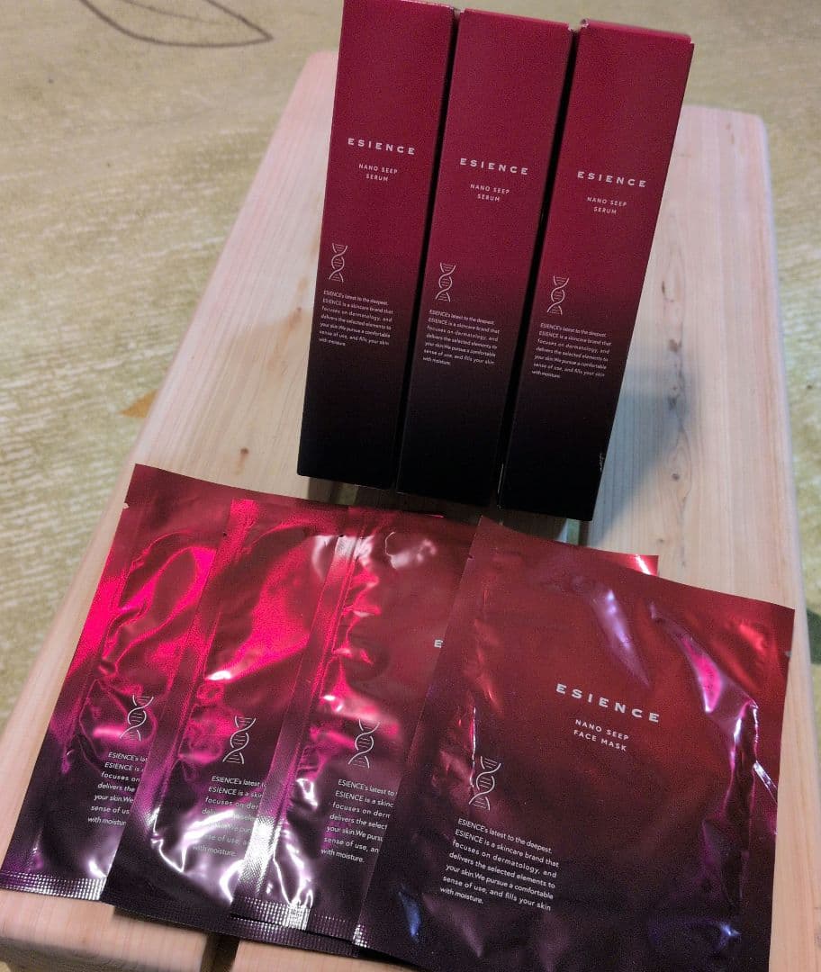 ESIENCE ナノシープセラム導入美容液3本　ナノシープフェイスマスク 4枚