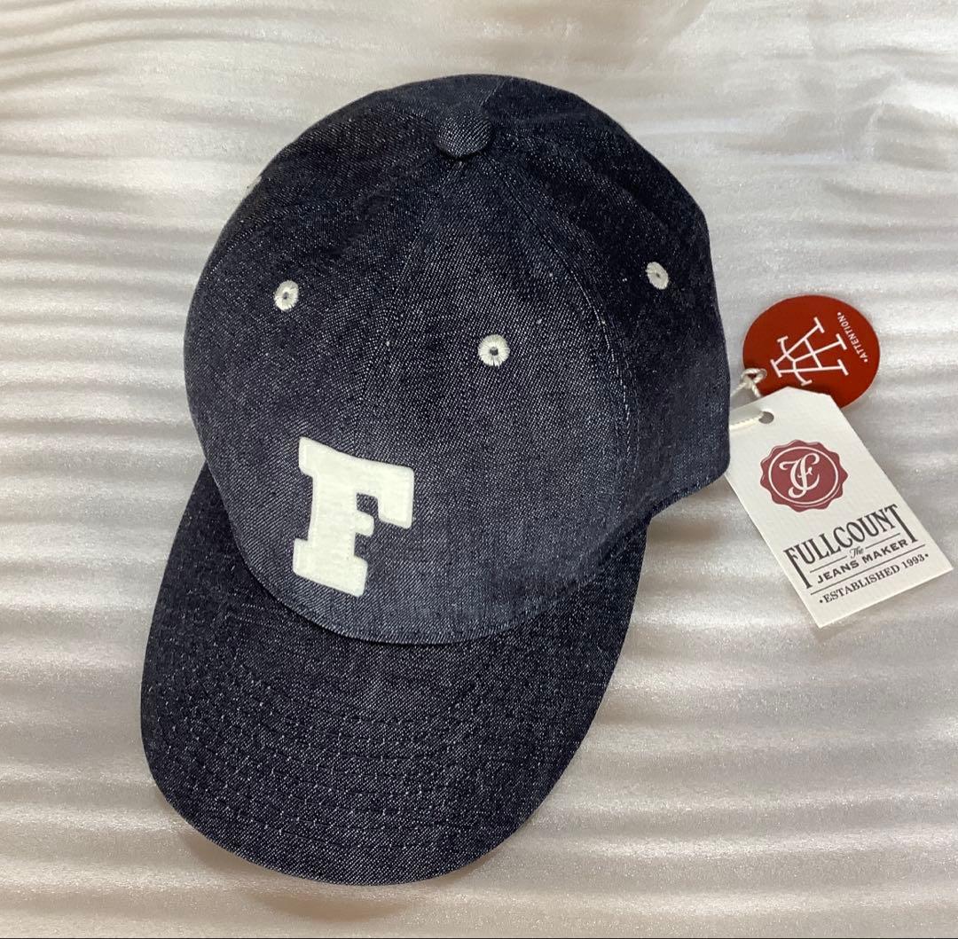 [新品 未使用品]FULLCOUNT フルカウント デニムキャップ Fロゴ