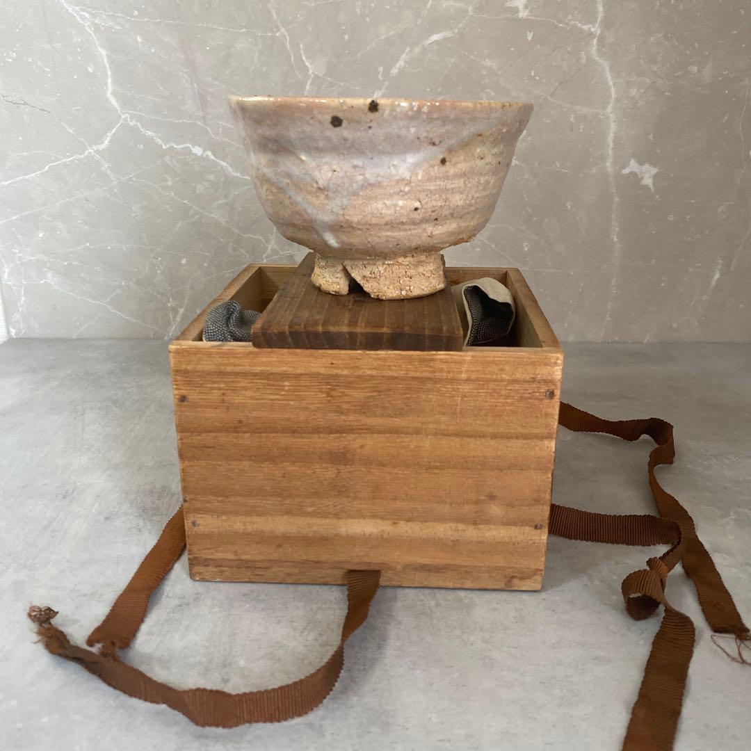 11代坂高麗左衛門 萩焼茶碗 韓峯 共箱難あり 茶道具