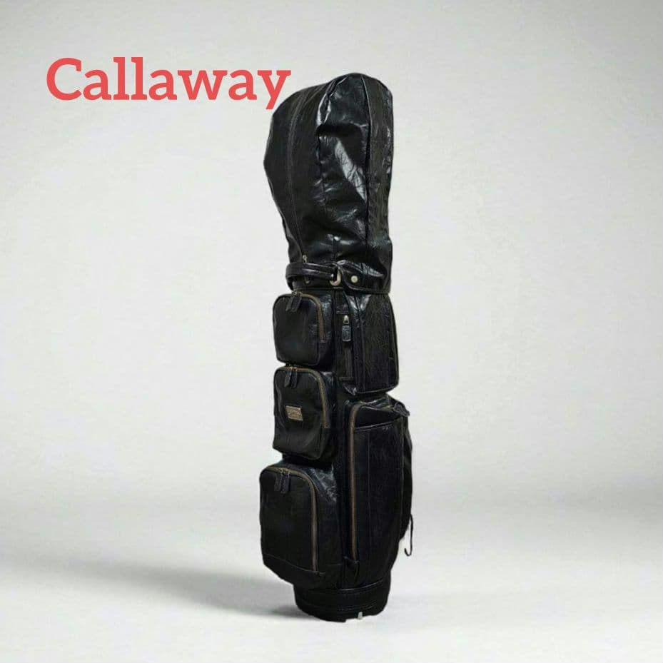 Callaway キャロウェイ ゴルフ キャディバッグ ブラック PUレザー