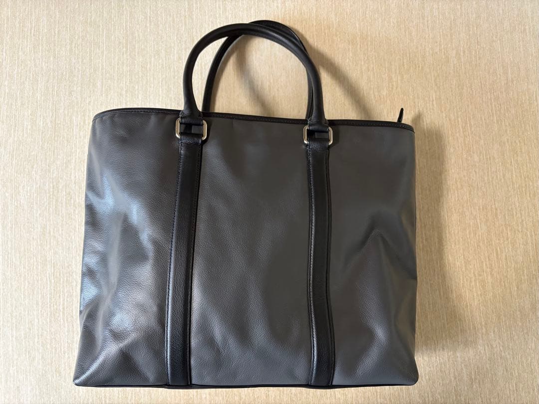 COACH グレー レザートートバッグ